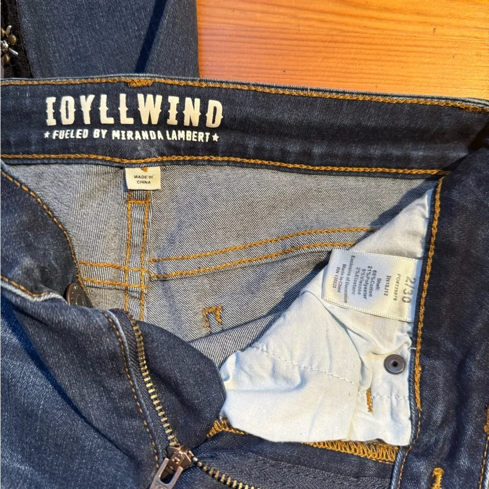 Idyllwind Miranda Lambert Boot Barn Jeans Studded Rhinestone Velvet Detail Sz 2 - Picture 5 of 6